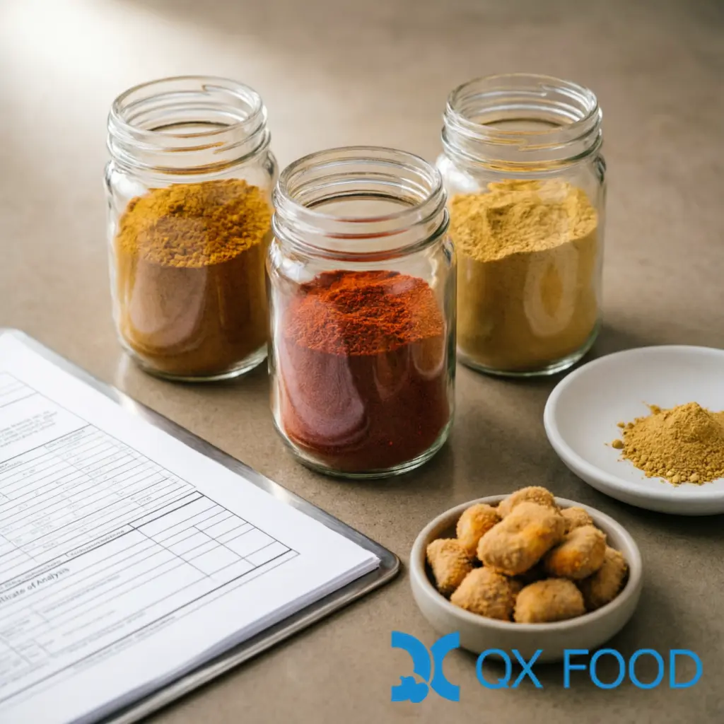 Seasoning Powder Supplier Evaluation ??Component COAs and Blends for Snack Production