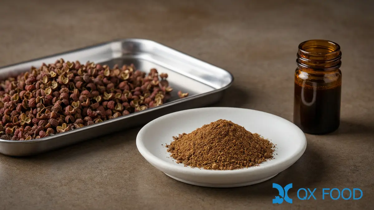 Sichuan Pepper Sourcing Guide: Varieties, Grades & Quality Specifications 4 Sichuan Pepper - Whole Pericarps, Ground Powder and Oleoresin