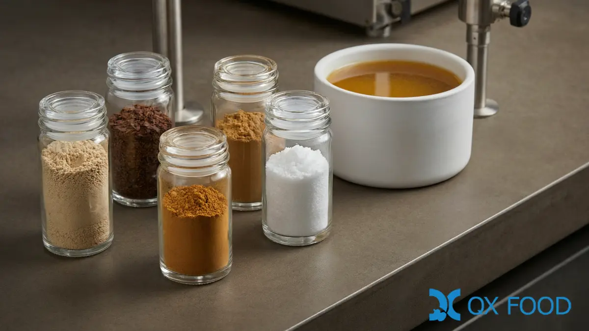 Savory enhancer ingredient forms - powders, granules and liquid - evaluated for soup base development