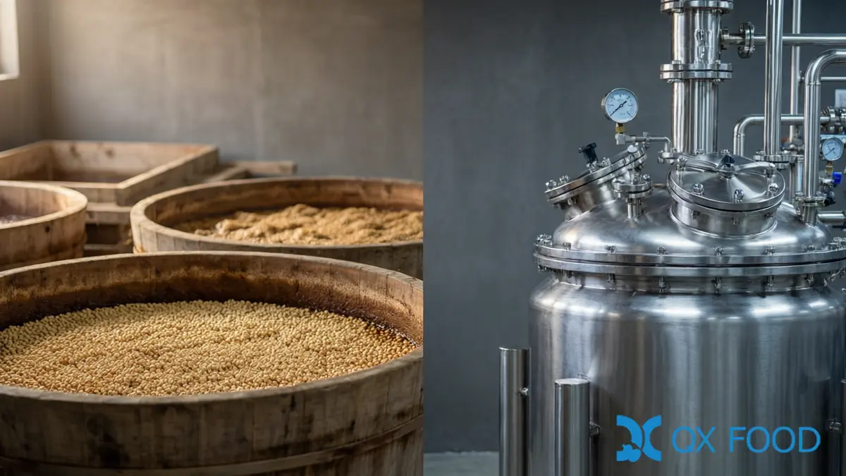 Fermentation and Hydrolysis - Different Process Routes for Soy Sauce