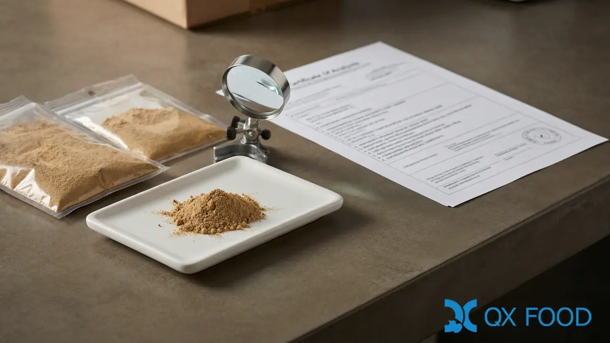 Soy Sauce Powder Batch Documentation - COA and Sample Review