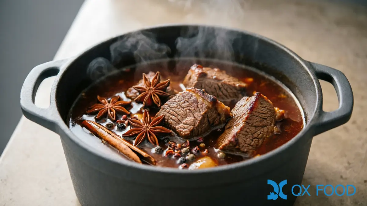 Whole Star Anise STA-23 ; Hand-Sorted Pods, High Anethole for Food Manufacturing 4 Whole Star Anise in Braised Meat Marinade ??STA-23 Pods for Master Stock and Brine