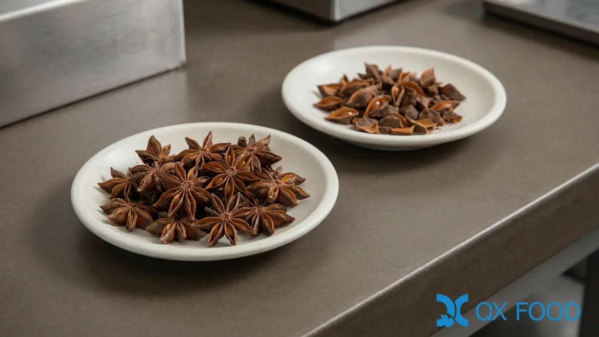 Bulk Star Anise Buying Guide: Quality, Specs & Supplier Checks 4 Star Anise - Grade Comparison Whole vs Broken Pods