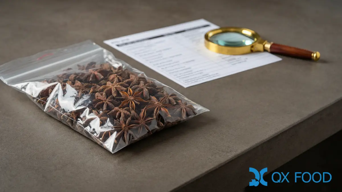 Bulk Star Anise Buying Guide: Quality, Specs & Supplier Checks 6 Star Anise - Supplier Evaluation with Sample and Spec Sheet