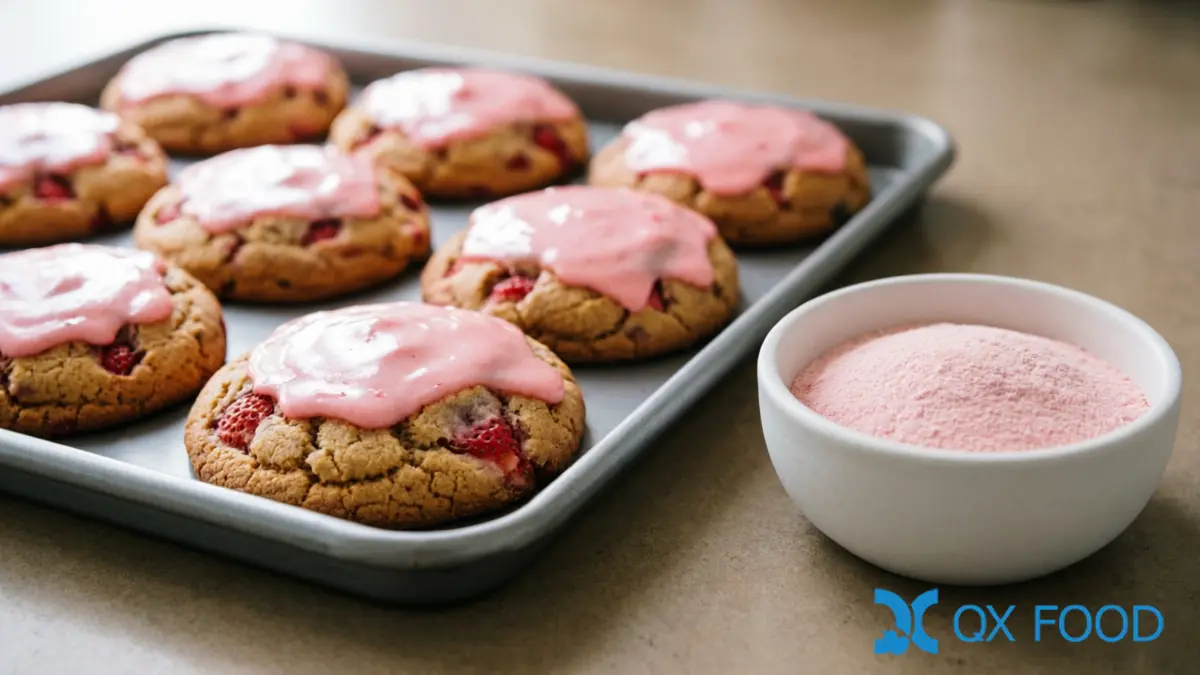 Strawberry Powder in Bakery ??STB-18 in Biscuit Dough and Cakes