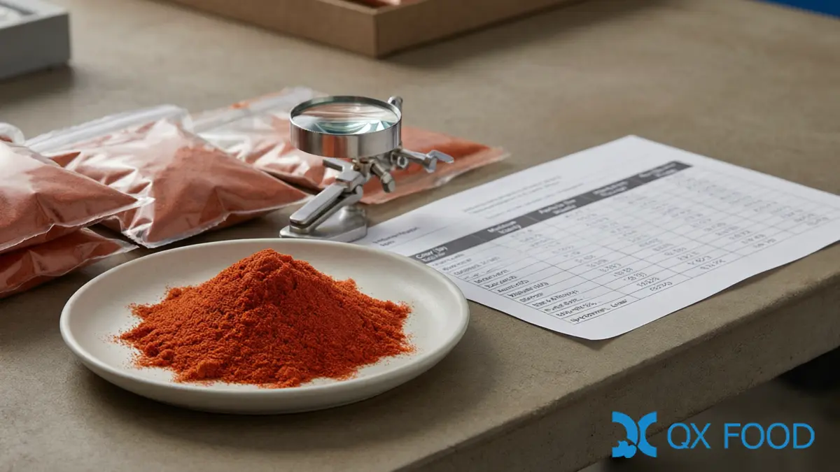Tomato Powder - Product Specification and Batch Documentation Review