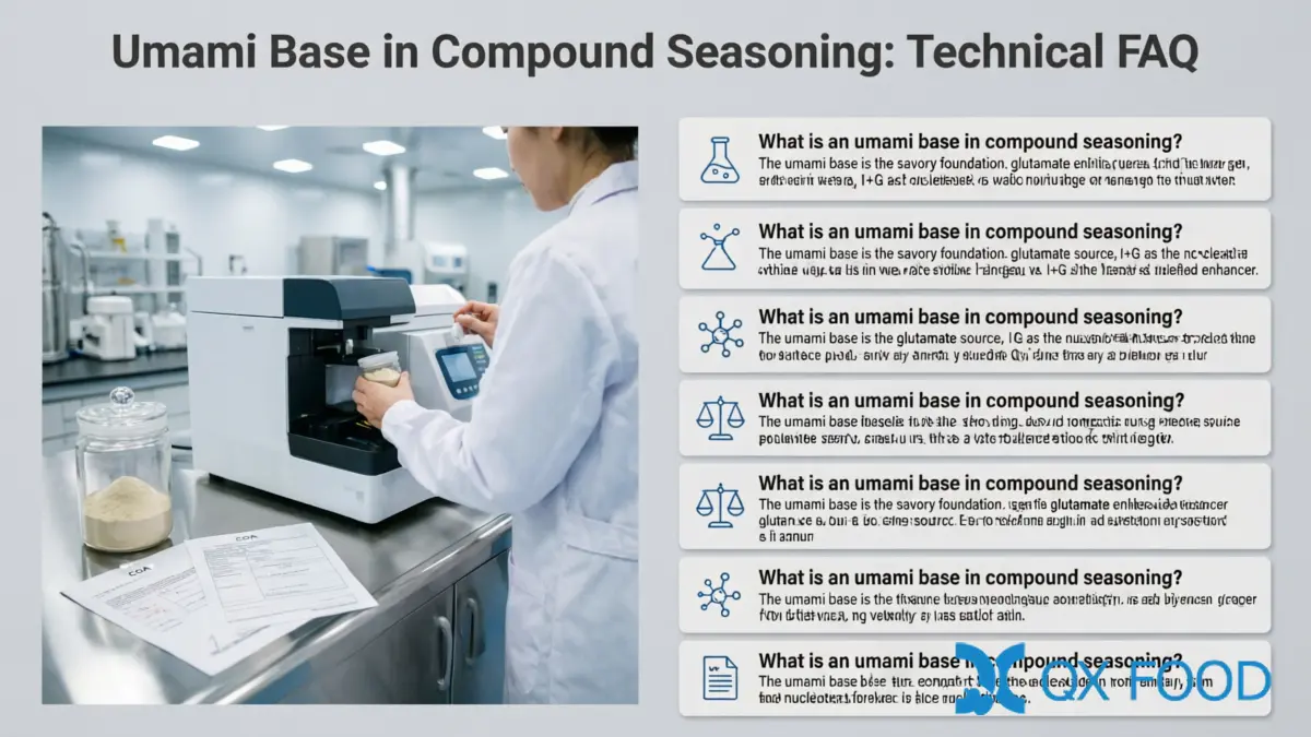 Umami Base Raw Material Sourcing — Nitrogen and Salt Verification in QC Lab