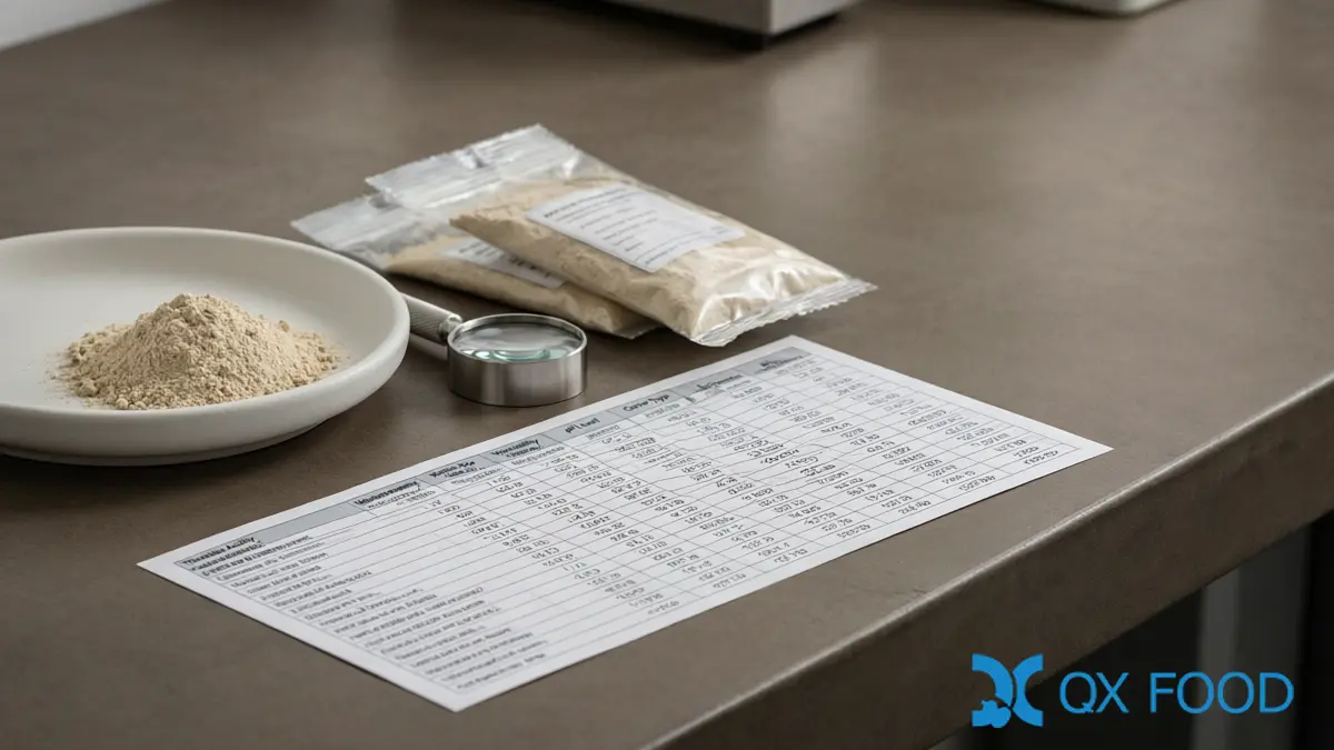 Vinegar Powder Applications for Food Manufacturing | QXFOOD 6 Vinegar Powder COA Parameters — Acidity, Moisture, Particle Size and Flowability