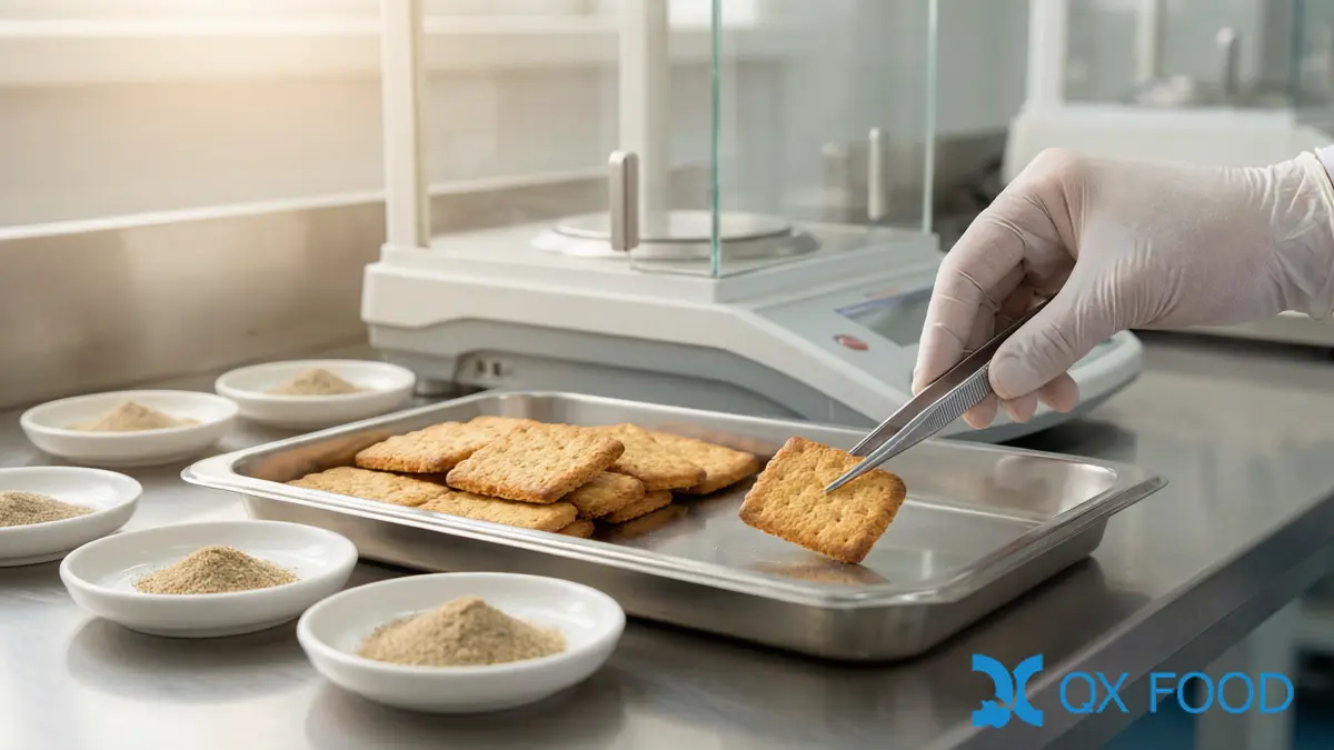 Seasoning Systems for Baked Snacks - Validation of Cracker Samples and Seasoning Powder in a Food Quality Lab