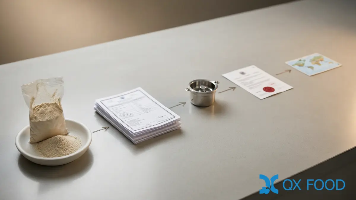 Halal Evidence Chain - Ingredient Samples, Documents, Processing and Destination Checks