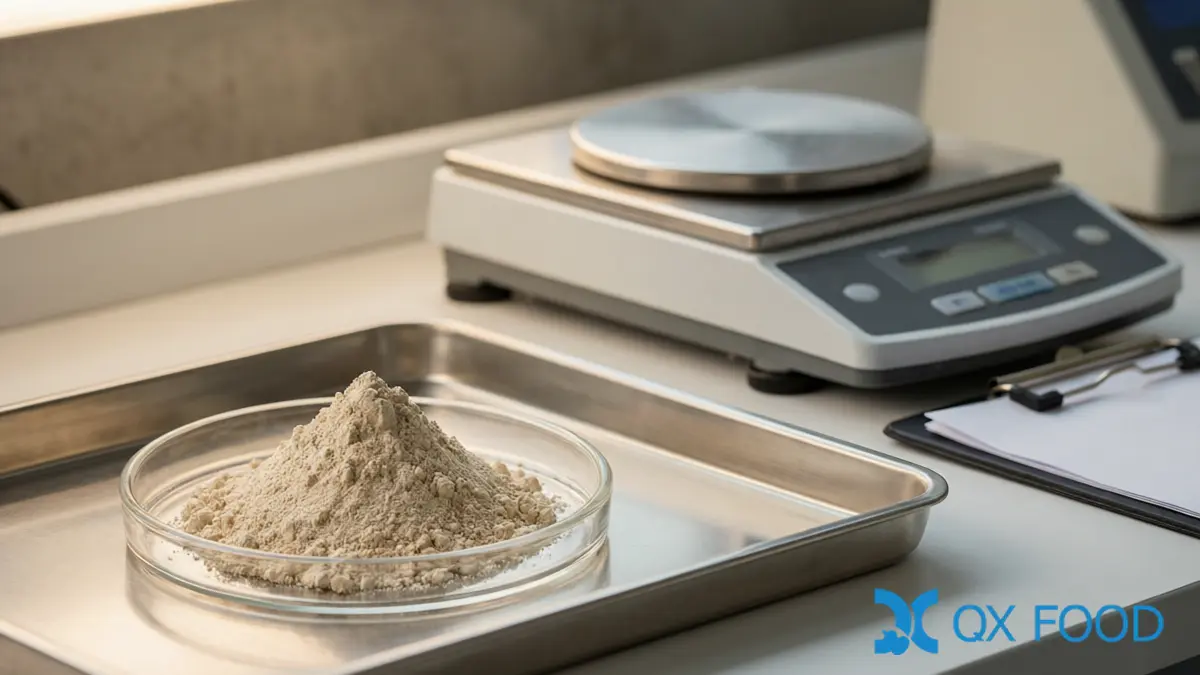Hydrolyzed Vegetable Protein Market and Supply Outlook for Food Manufacturers 6 Hydrolyzed Vegetable Protein Market - Quality Control Verification of a Powder Sample in a Food Laboratory