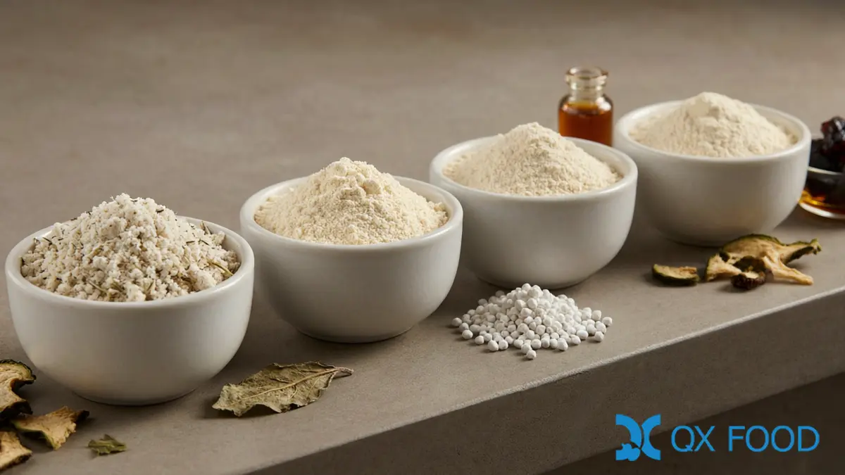 Natural Plant Powder vs Extract: Clean Label Guide 3 Plant Ingredient Structures - Whole Ground, Spray-Dried, Carrier-Containing and Extract Forms